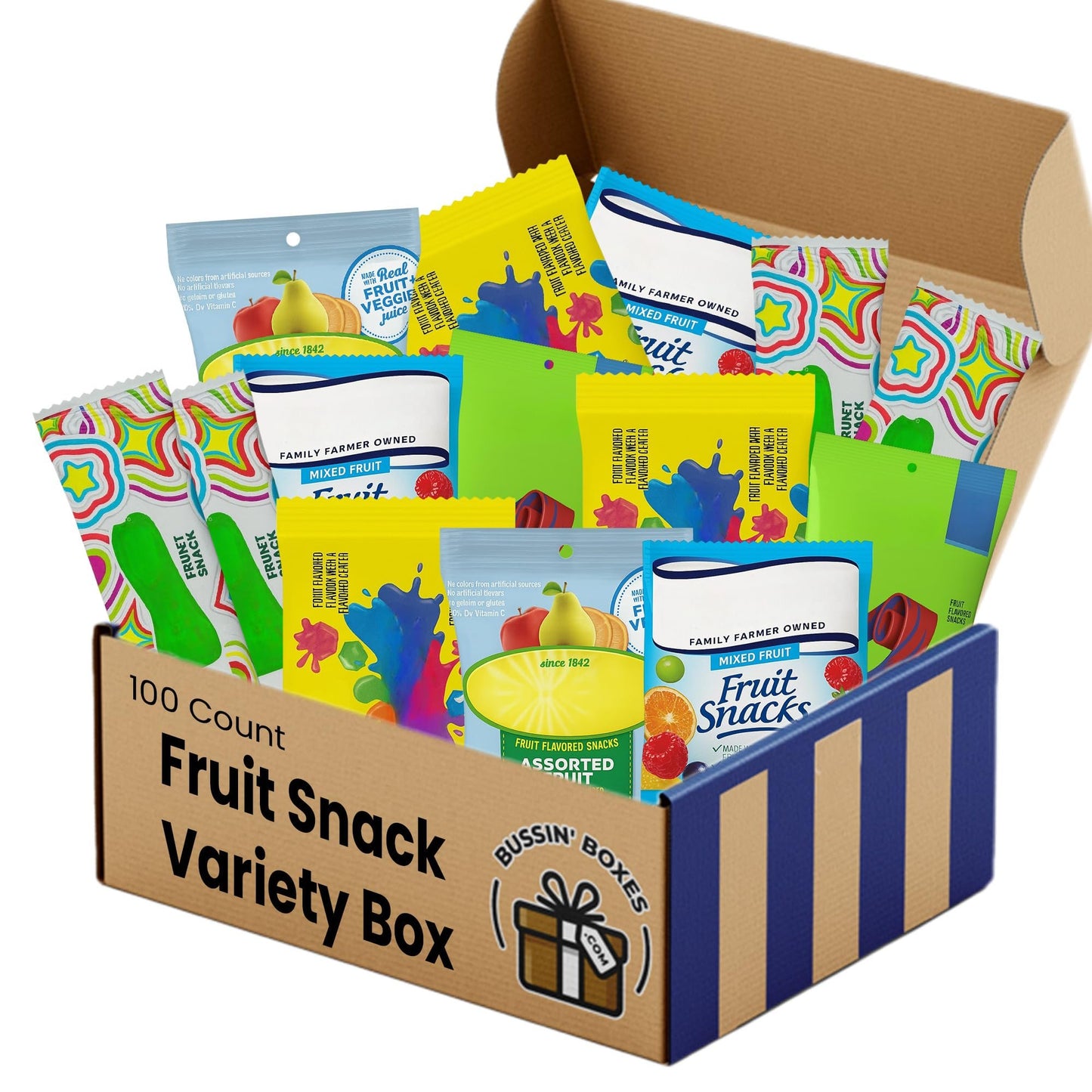Fruit Snacks Bulk (100 Count) - by Bussin Boxes