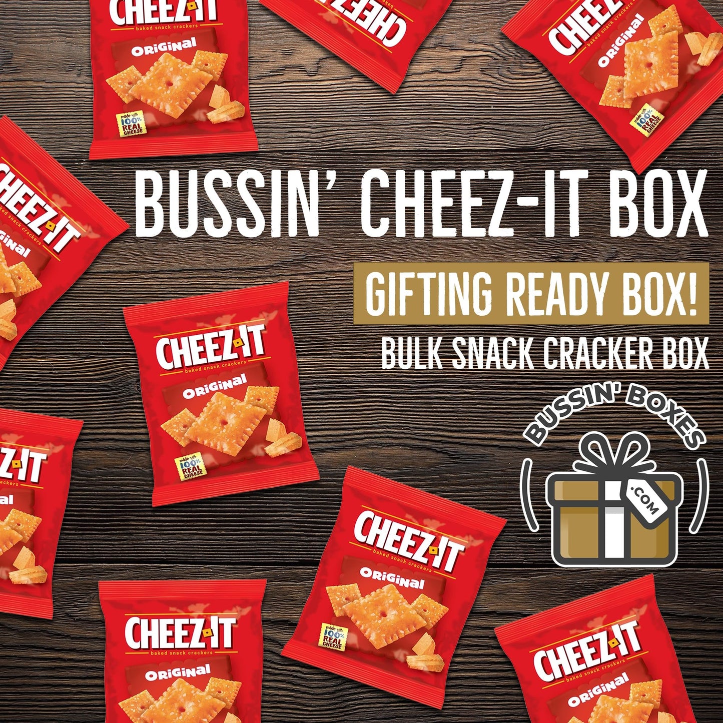 Bulk Cheez-It Original Cheddar Cheese Cracker Snack Packs by Bussin Boxes