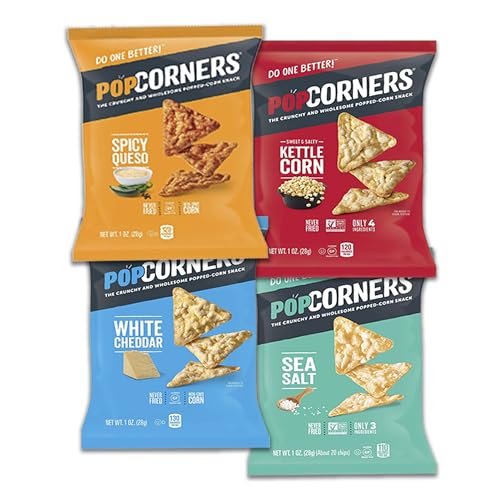 Pop Corners Chip Variety Pack with Individual Bags Variety Pack 35 Count / 1.0 Ounce by Bussin Boxes
