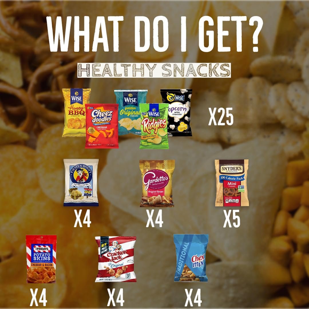 Assorted Chips Variety Pack - Potato Chips, Pretzels, Popcorn, And Healthy Snacks by Bussin Boxes