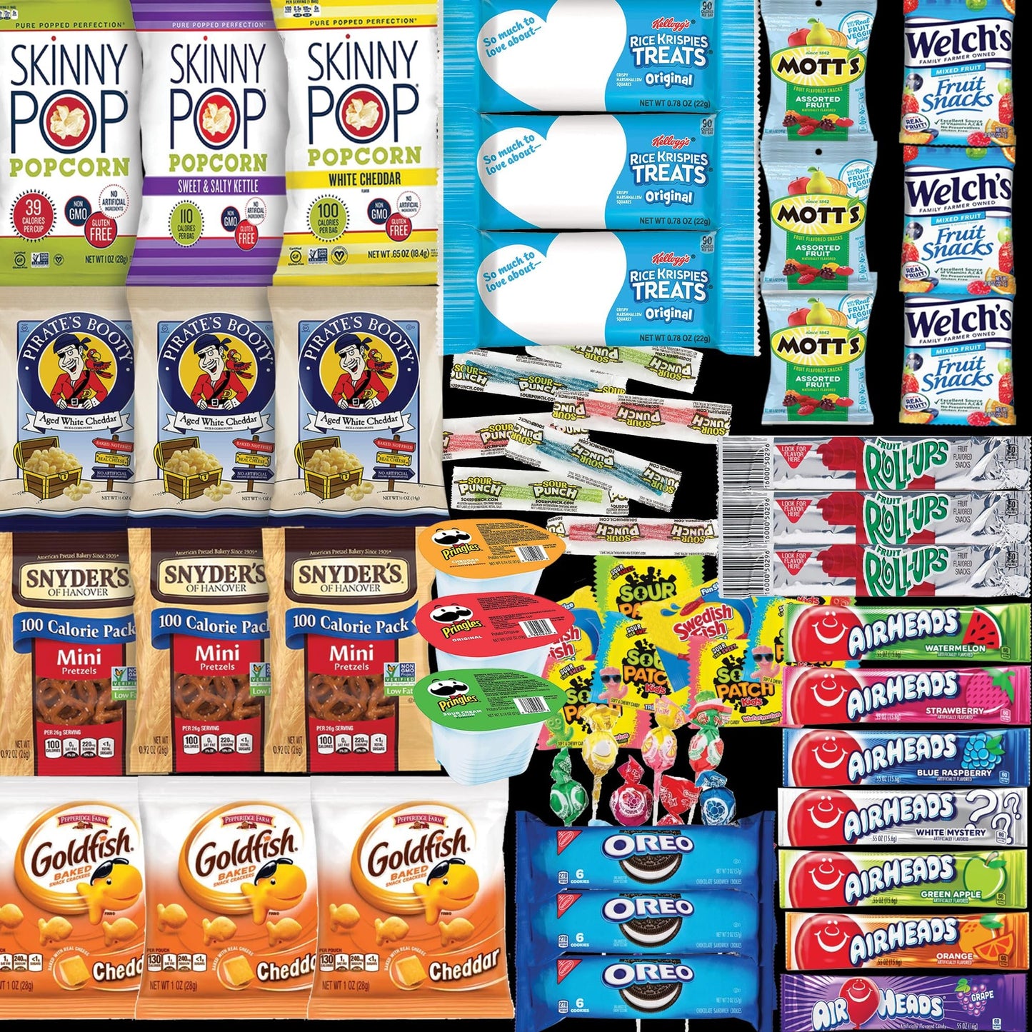 Peanut Free Snacks for Kids Snack Box (60 Count) by Bussin Boxes