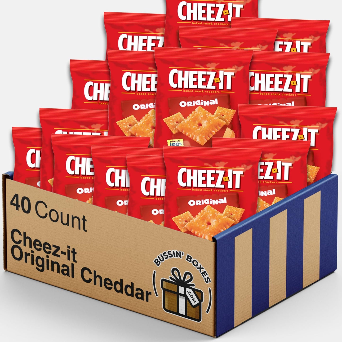 Bulk Cheez-It Original Cheddar Cheese Cracker Snack Packs by Bussin Boxes