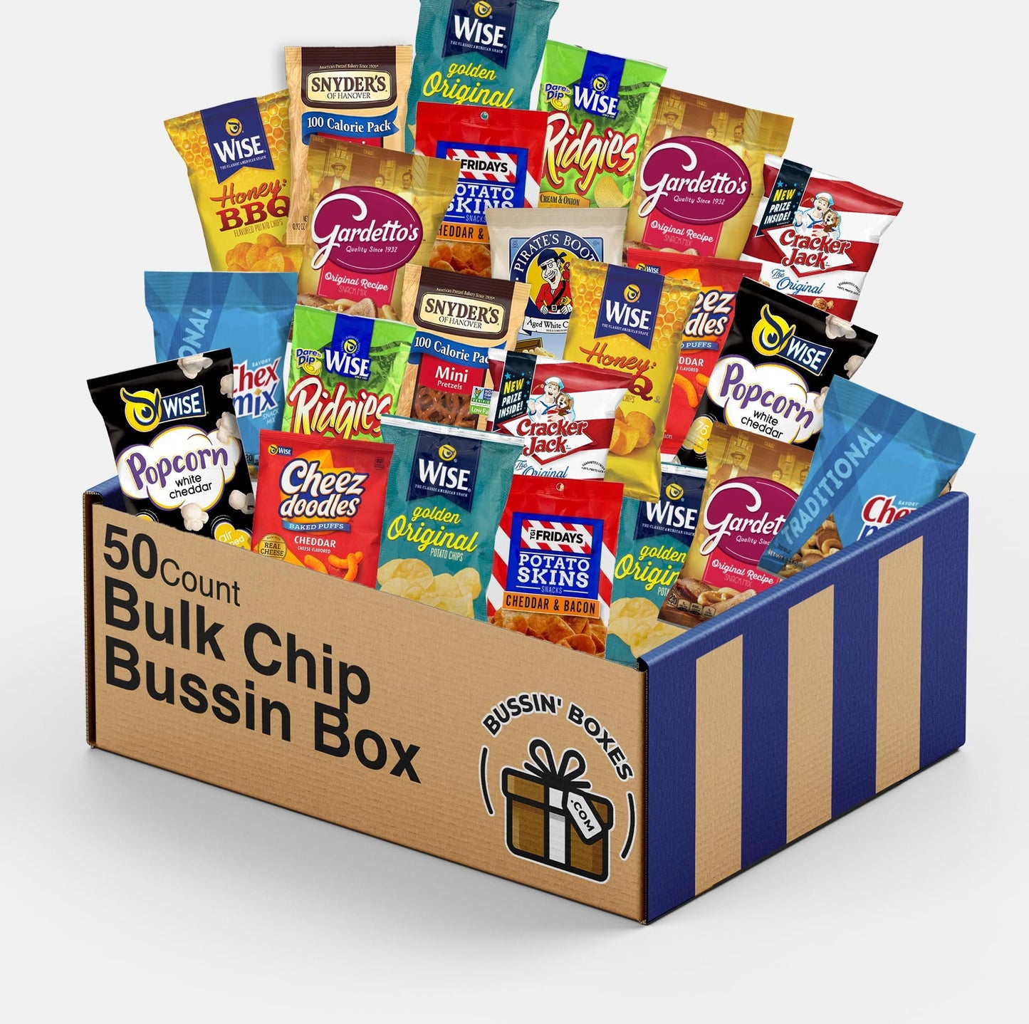 Assorted Chips Variety Pack - Potato Chips, Pretzels, Popcorn, And Healthy Snacks by Bussin Boxes