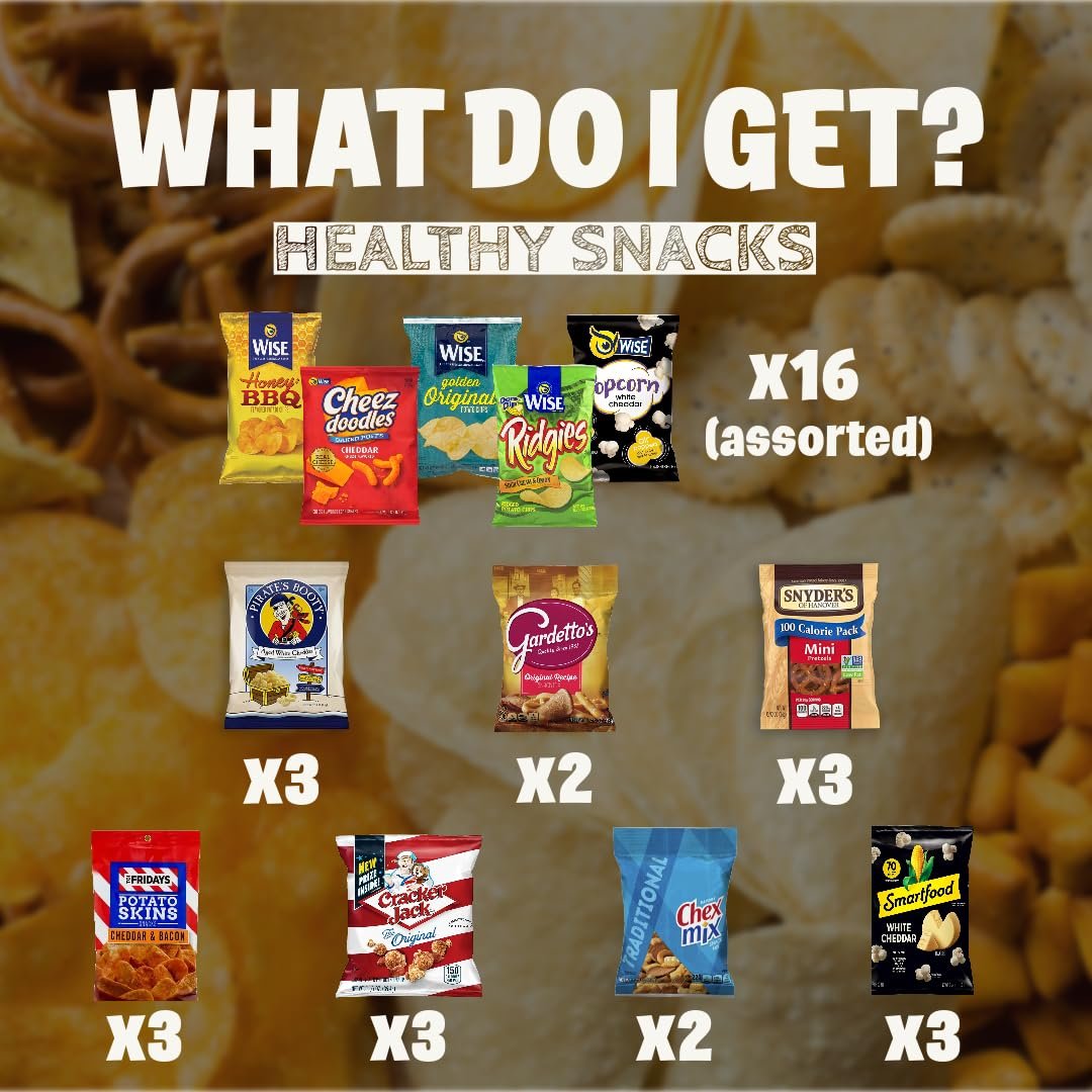 Assorted Chips Variety Pack - Potato Chips, Pretzels, Popcorn, And Healthy Snacks by Bussin Boxes