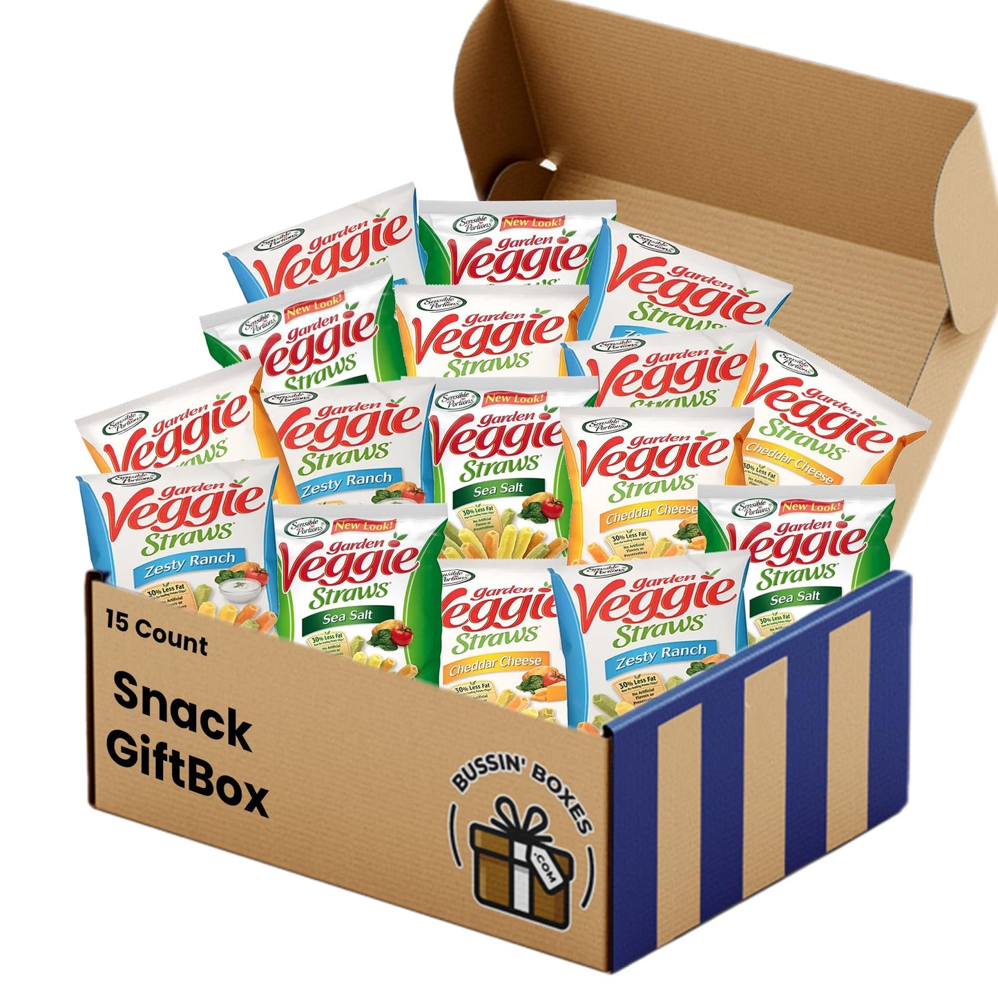 Garden Veggie Straw Variety Pack by Bussin Boxes