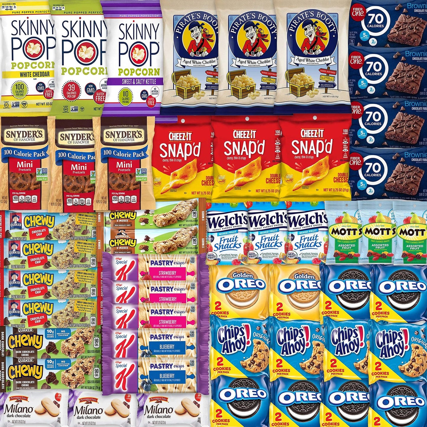 Low Calorie Snacks Variety Pack with 100 Calorie Snacks (50 Count)