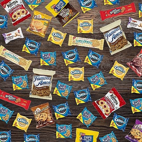 Cookie Variety Pack - Individually Wrapped Bulk Cookies (45 Count) by Bussin Boxes