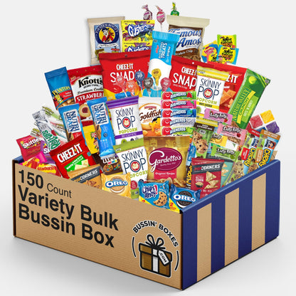 Office Snacks and School Snacks Variety Pack/College Care Package (150 Count)