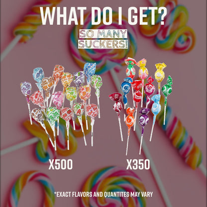 Bulk Suckers Individually Wrapped Bulk Lollipops - Dum Dums and Charms Mini Assorted Pops (850 Count) by Bussin Boxes