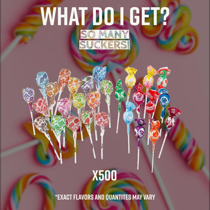 Lollipops Individually Wrapped Bulk Suckers - Dum Dums and Charms Mini Assorted Pops (500 Count) by Bussin Boxes