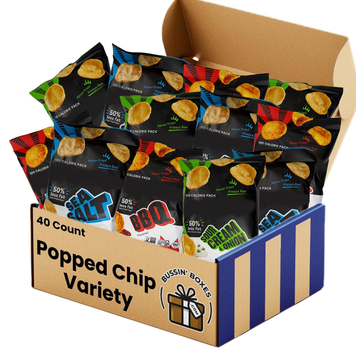 Bulk Pop Chips Variety Pack - 0.8 oz by Bussin Boxes